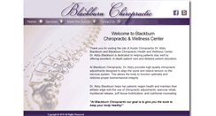 Desktop Screenshot of blackburnchiro.com